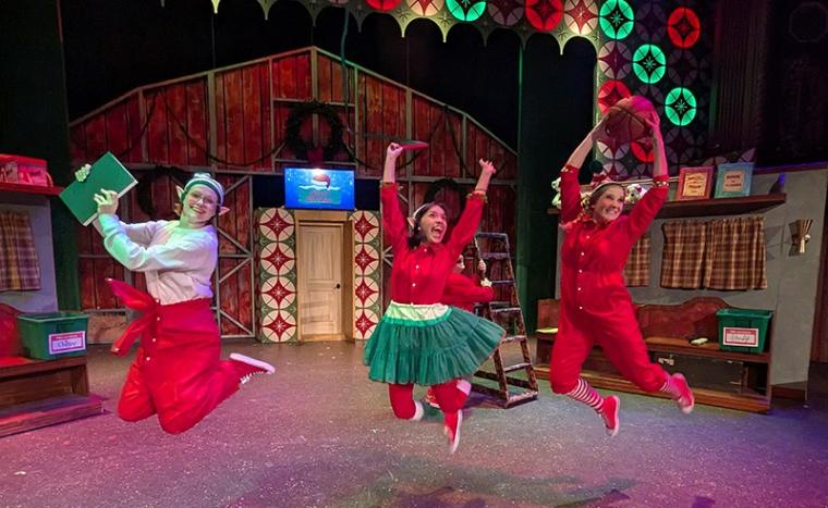 Hannah Marie Felver, Inna Gomez, and Kirsten Sindelar in Santa Claus: The Musical