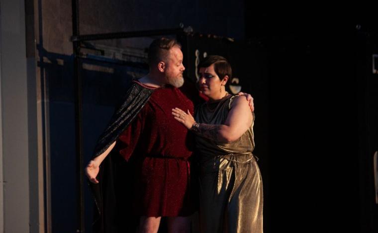 Justin Raver and Irene Herzig in Genesius Guild's Antony & Cleopatra