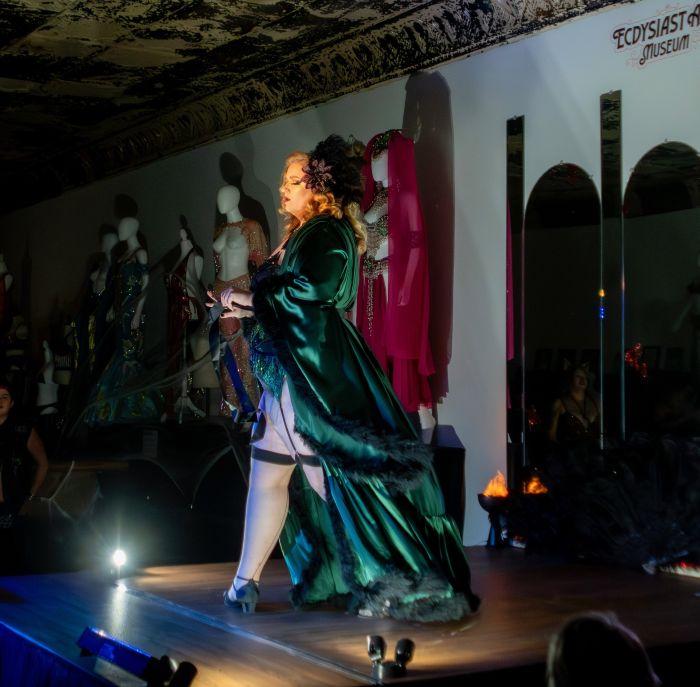 Dahlia Dutch performing at Ecdysiast Arts Museum, Oct. 25, 2025