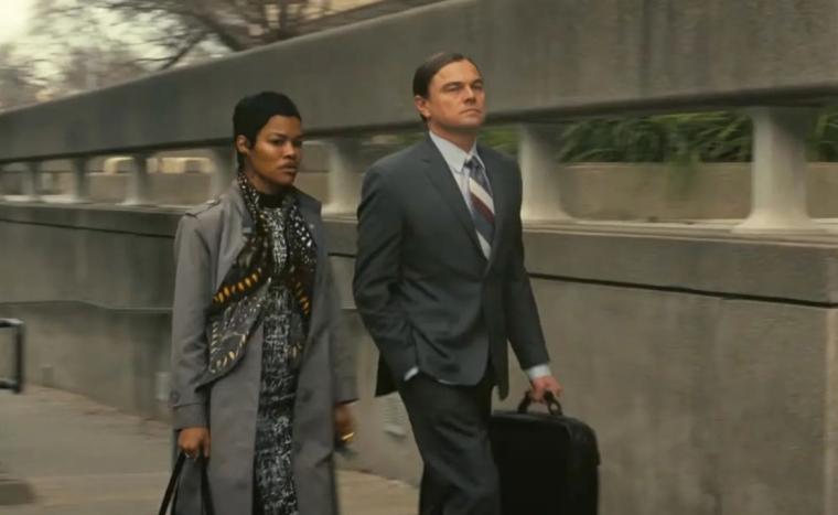 Teyana Taylor and Leonardo DiCaprio in One Battle After Another
