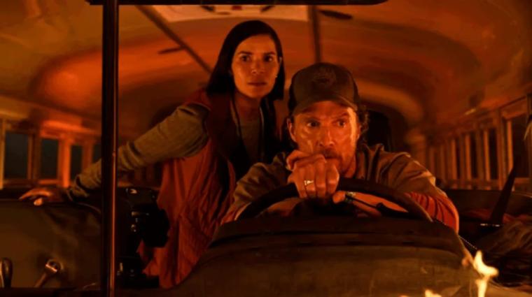 America Ferrera and Matthew McConaughey in The Lost Bus