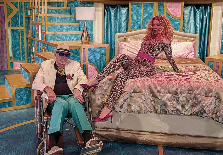 Brad Hauskins and Sarah Hayes in Lucky Stiff