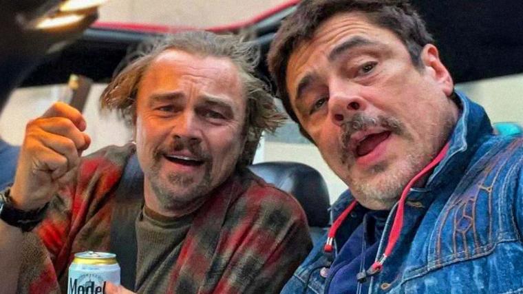Leonardo DiCaprio and Benicio del Toro in One Battle After Another