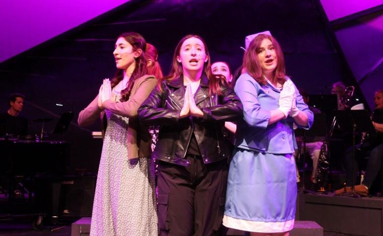 Lexi Horn, Ava Coussens, and Abby Malina in Company