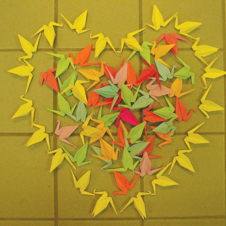 Jay Strickland's Peace Crane Sculpture