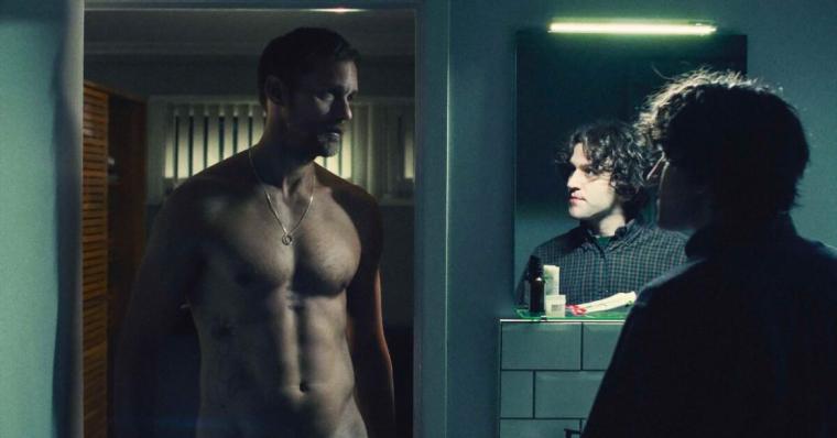 Alexander Skarsgård and Harry Melling in Pillion