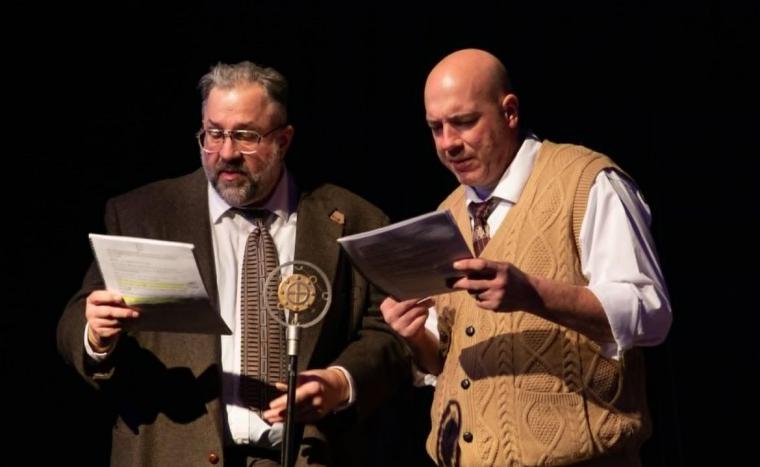 Jeremy Mahr and Patrick Adamson in The Adventures of Sam Steele: A Radio Play