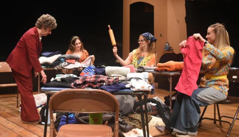 Jalayne Riewerts, Dana Skiles, Tifany Simosky, and Melanie Gillespie in The Charitable Sisterhood of the Second Trinity Victory Church