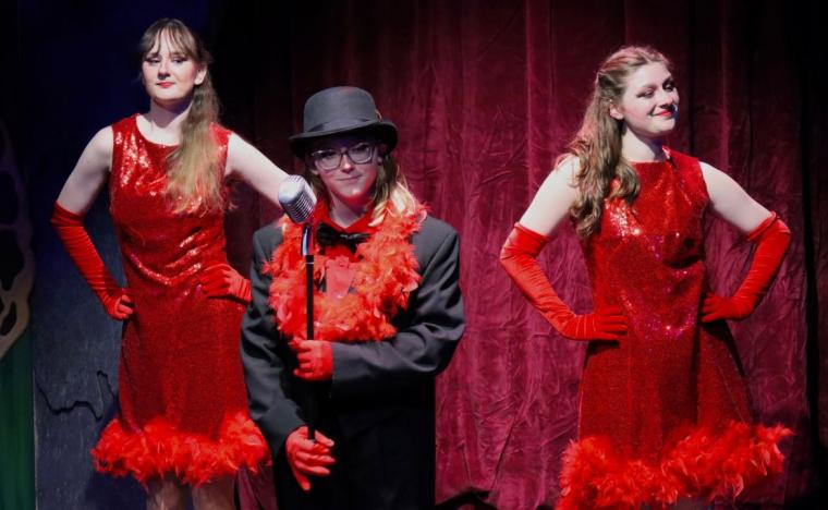 Allison Harker, Rylan Moore, and Ebby Barber in A Year with Frog & Toad