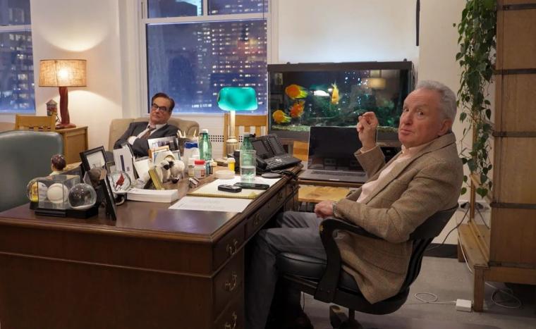 Steve Higgins and Lorne Michaels in Lorne