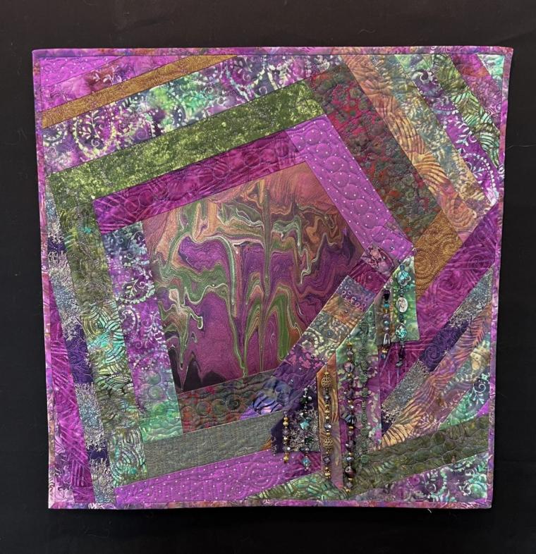 MaryKay Hynes' "When the Deep Purple Falls" at the Quad City Arts International Airport Gallery -- April 29 through June 29