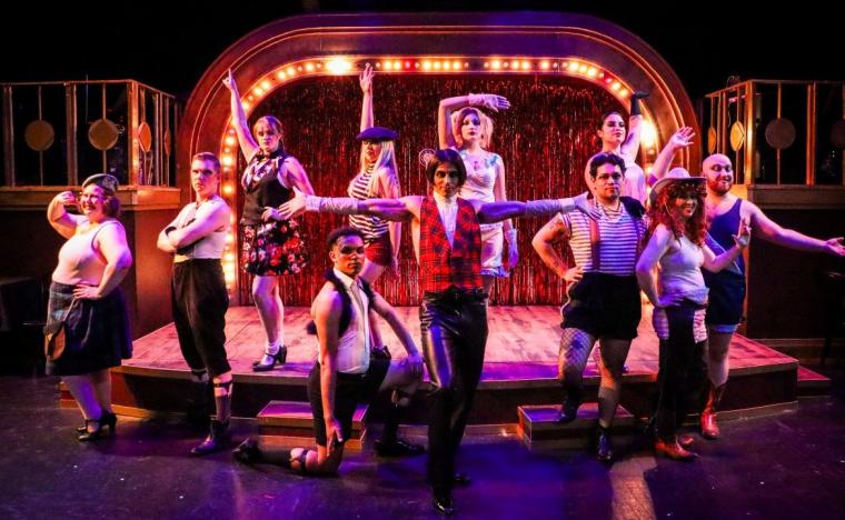 John Whitson and members of the Cabaret ensemble