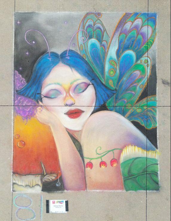 Quad City Arts Chalk Fest 2025 -- Katelyn Morris' 2nd Place