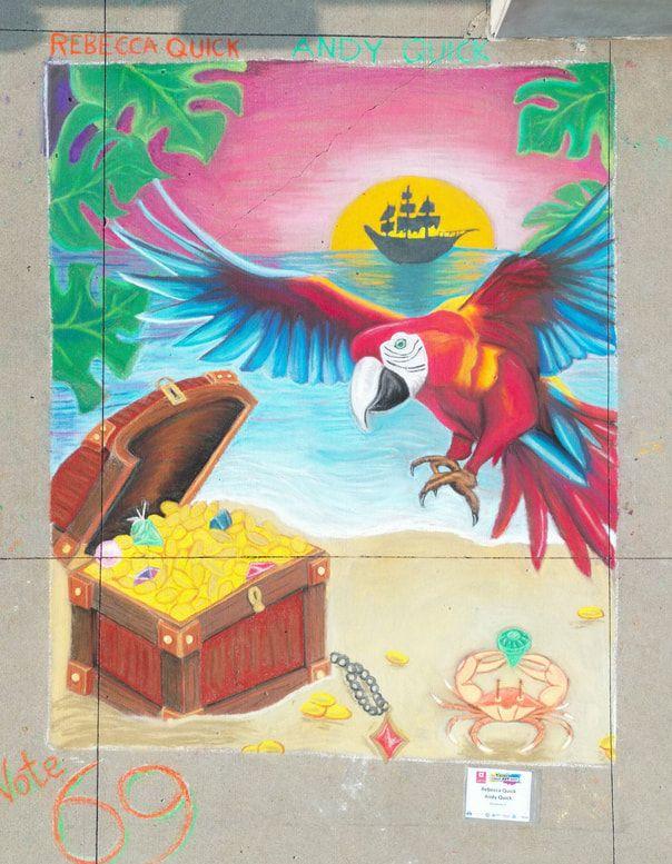 Quad City Arts Chalk Fest 2025 - Rebecca & Andy Quick's 3rd Place