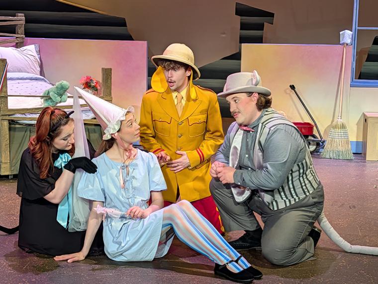 Krianna Walljasper, Sophia Kilburg, Topher Elliott, and Bradley Robert Jensen in The Tales of Custard the Dragon