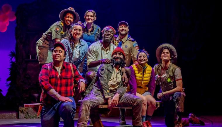 Gabriel Argate, Malaika Wanjiku, Gabriela Hernandez, Tori Tiernan, Errol Service Jr., Grant Alexander Brown, Conor Jordan, Morgan Milone, and Gabe Salazar in Godspell