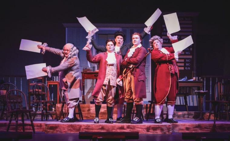 Bob Manasco, Matthew Call, Greg Etzel, Thayne Lamb, and Jeremy Gray in 1776