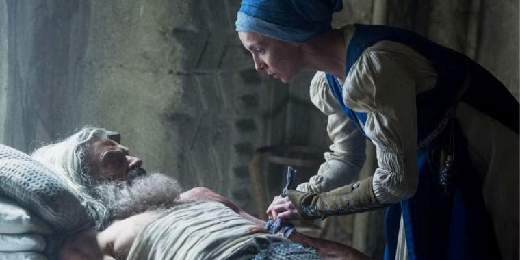 Hugh Jackman and Jodie Comer in The Death of Robin Hood