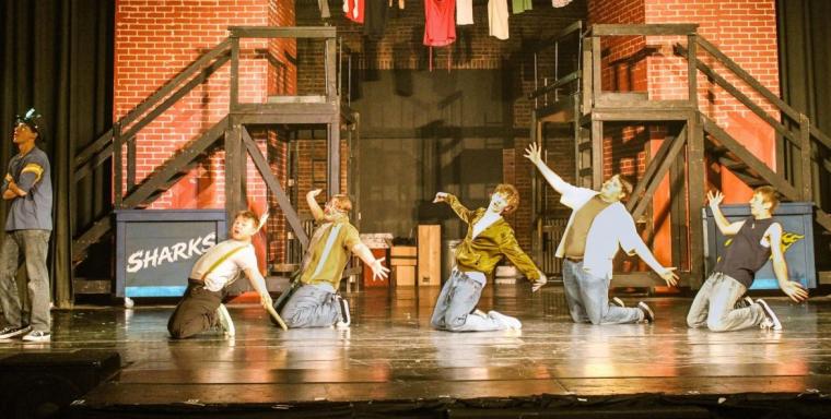 ensemble members in West Side Story