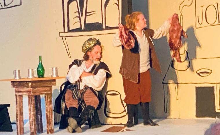 Andy Lord and Jamie Bodenbender in The Taming of the Shrew