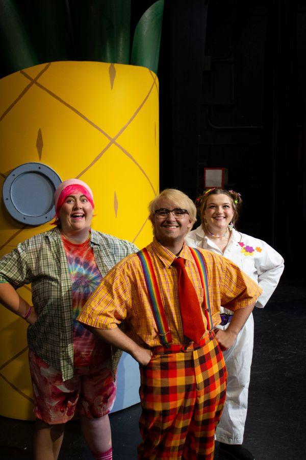 Myka Walljasper, Deven Reed, and Lauren Casillas in The SpongeBob Musical