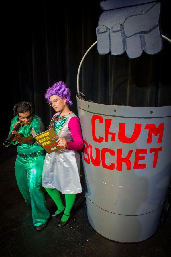 Juniper Garza and Ella Hansen in The SpongeBob Musical