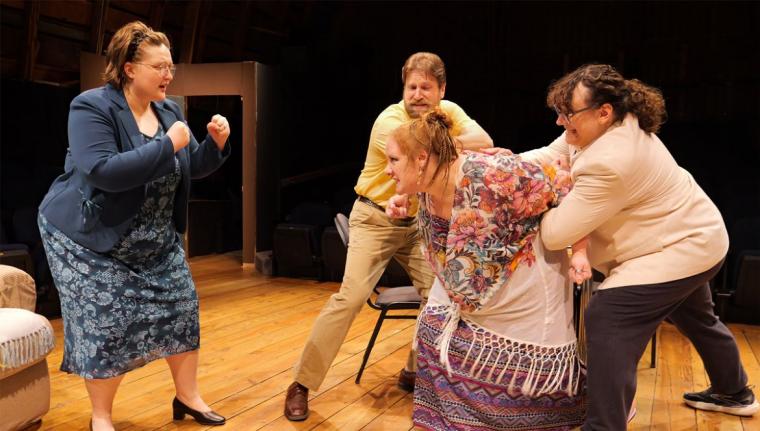 Mallory Park, Victor Angelo, Cali VanZandt, and Ernest Toutant in Heaven Help Me