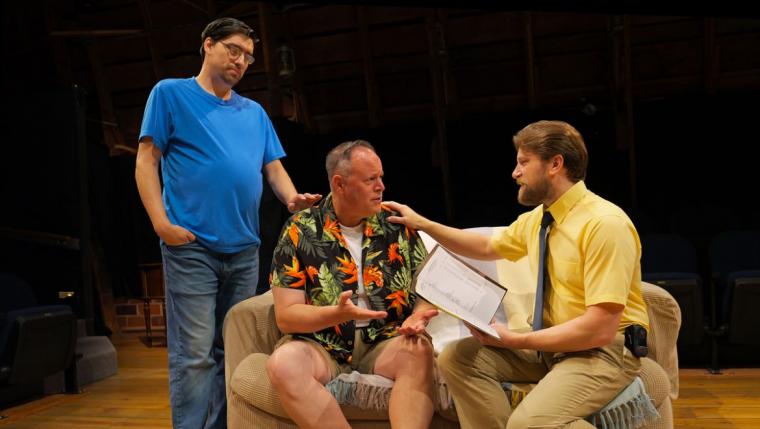 David Shaffer, Mike Kelly, and Victor Angelo in Heaven Help Me