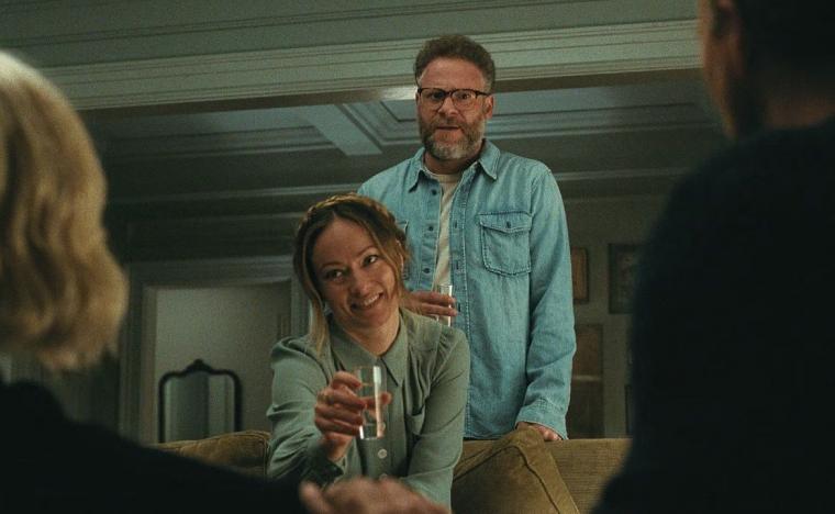 Olivia Wilde and Seth Rogen in The Invite