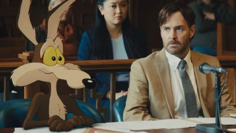 Wile E. Coyote and Will Forte in Coyote vs. Acme