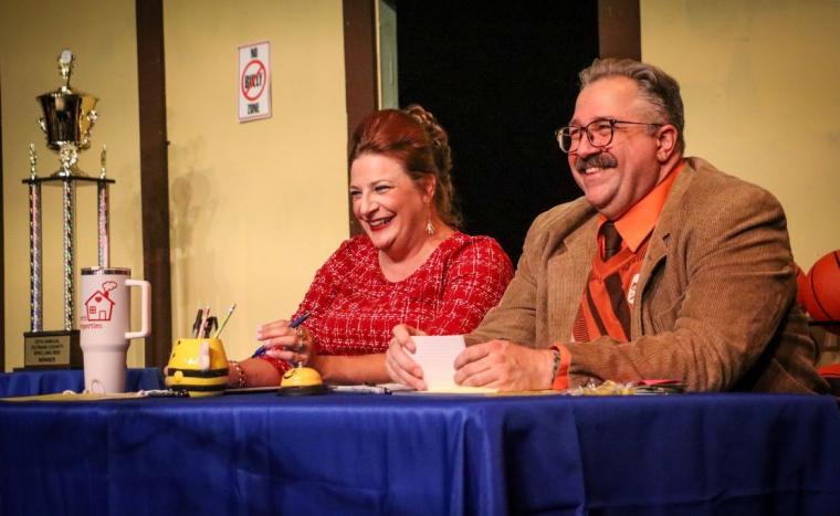 Jess Fah and Jeremy Mahr in The 25th Annual Putnam Country Spelling Bee
