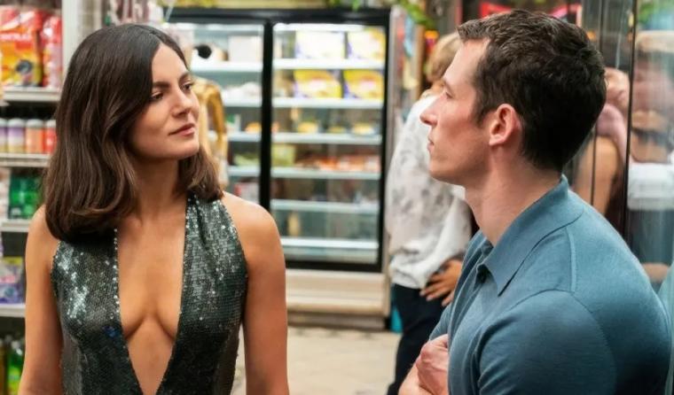 Monica Barbaro and Callum Turner in One Night Only
