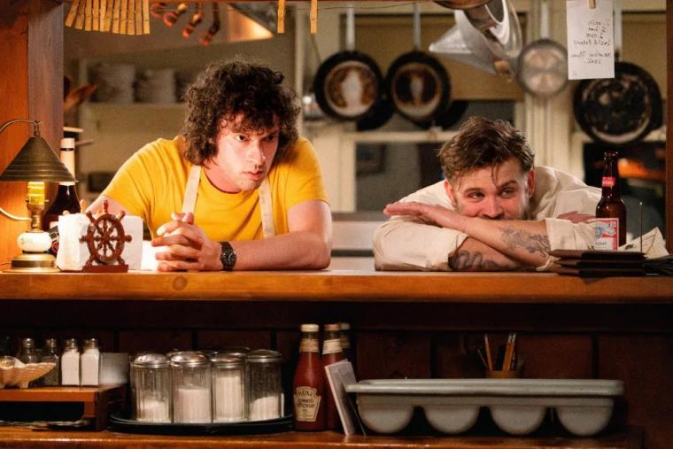 Dominic Sessa and Leo Woodall in Tony