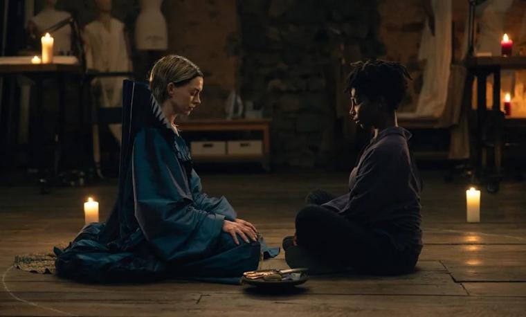 Anne Hathaway and Michaela Coel in Mother Mary
