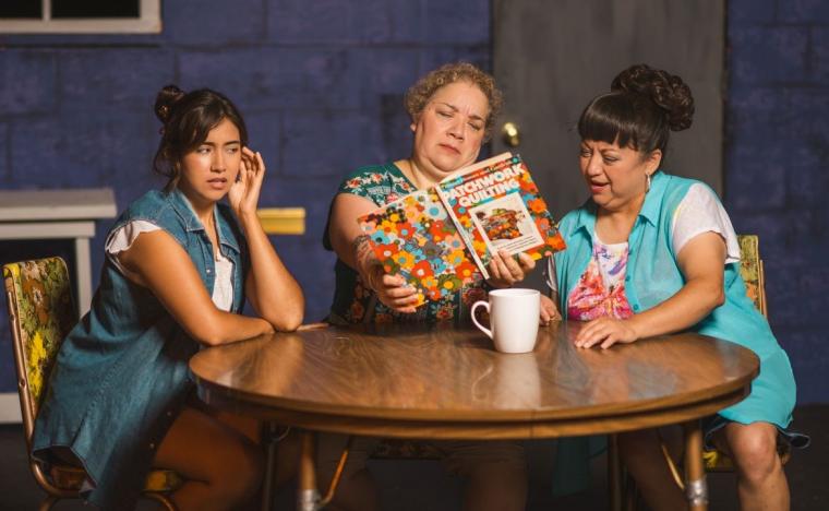Celeaciya Olvera, Lidia Gomez Castillo, and Cindy Ramos in Real Women Have Curves (photo by AJV Original)