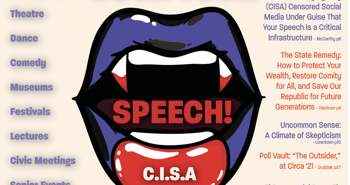 I Vhant to Suck Your Speech! - River Cities' Reader Printed Edition Cover Art #1014 Ocotober 2023