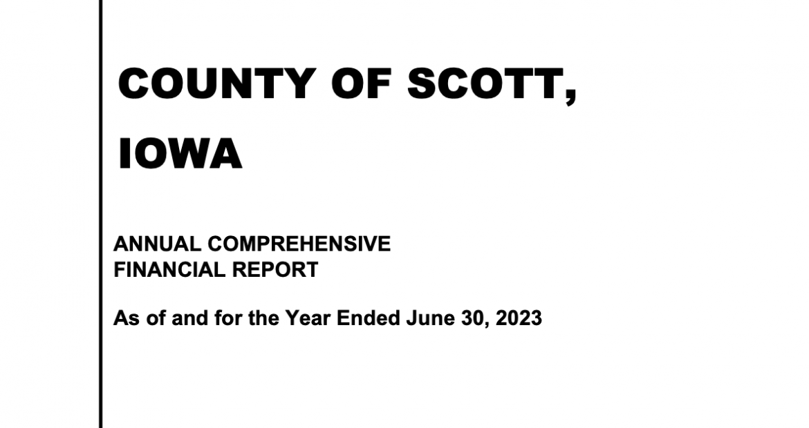 County of Scott, Iowa Annual Comprehensive Financial Report 2023