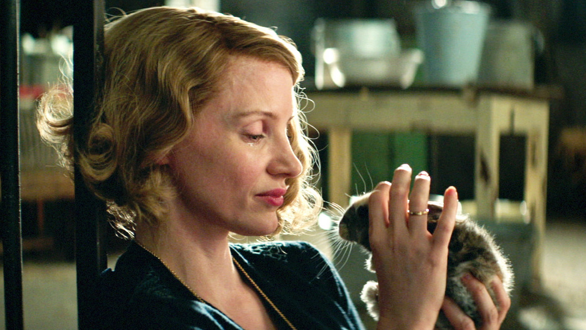 Jessica Chastain in The Zookeeper's Wife